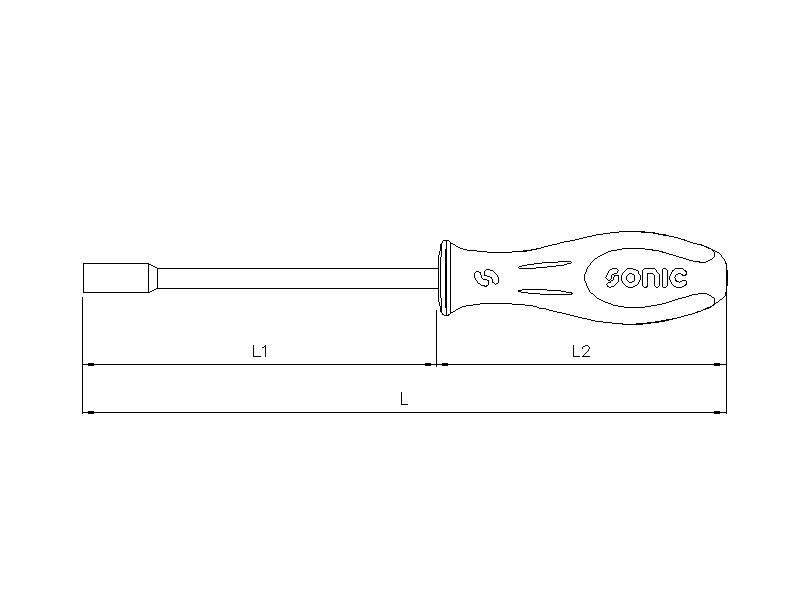 Werkzeug Sonic Steckschlüssel Schraubendreher 9mm (S) 12425009