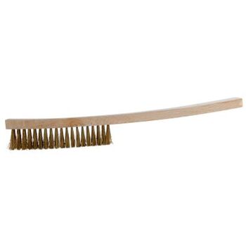 BRONZEplus Drahtbürste, Zinnbronzedraht, gewellt, 4 Reihen