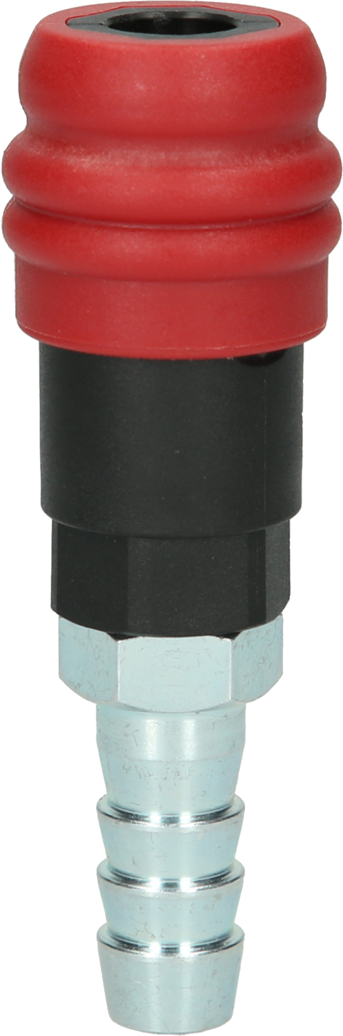 2 Stufen-Druckluft-Sicherheitskupplung mit Schlauchtülle, 14,5mm