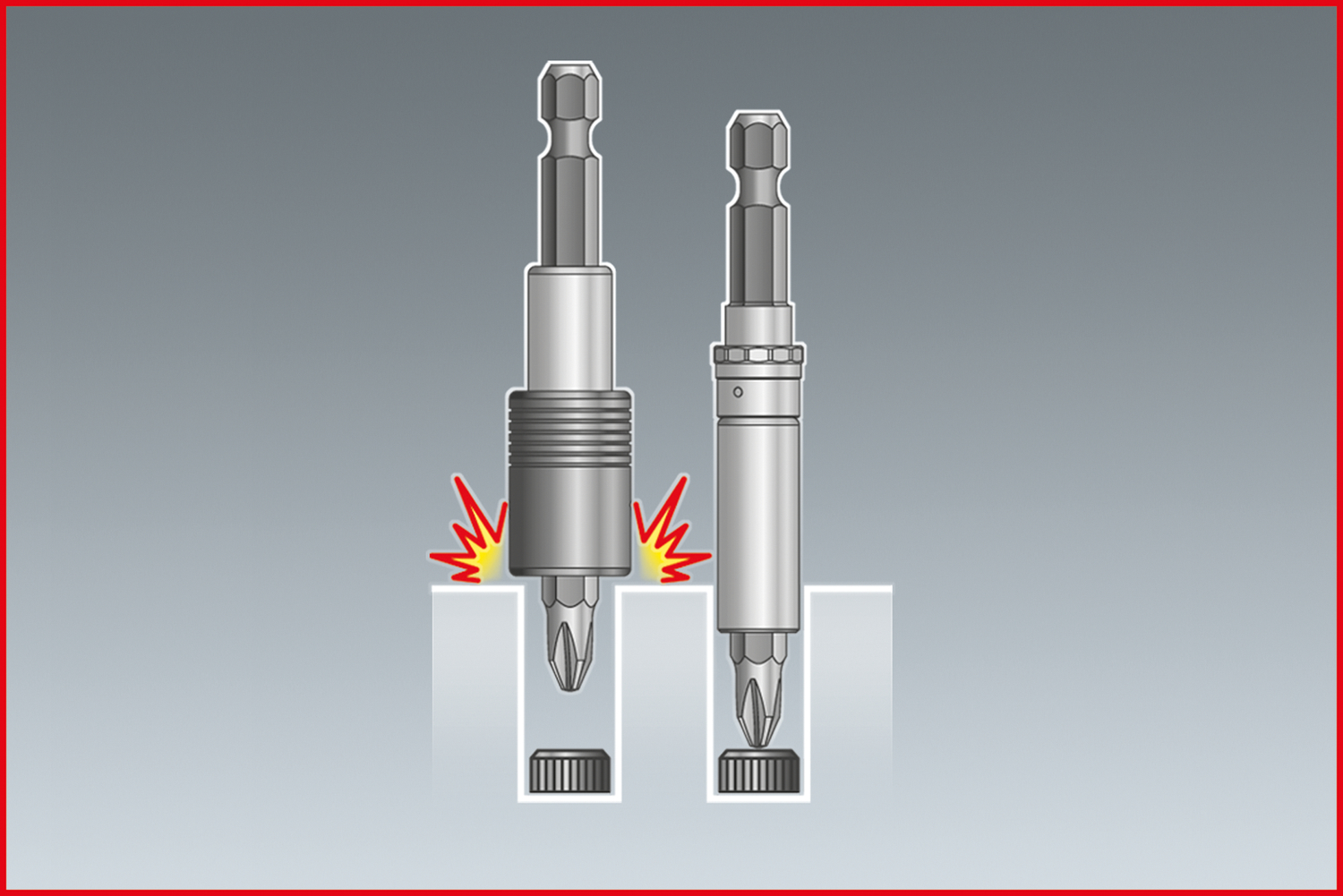 1/4"+3/8"+1/2"+3/4" CHROMEplus Vergrößerungs- und Reduzieradapter-Satz, 7-tlg