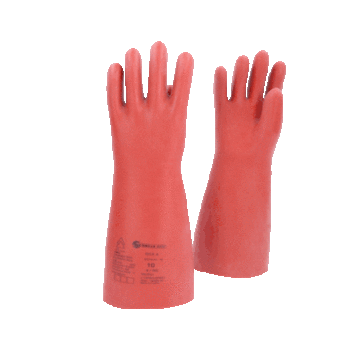 Elektriker-Schutzhandschuh mit mechanischen und thermischen Schutz, Größe 10, Klasse 4, rot