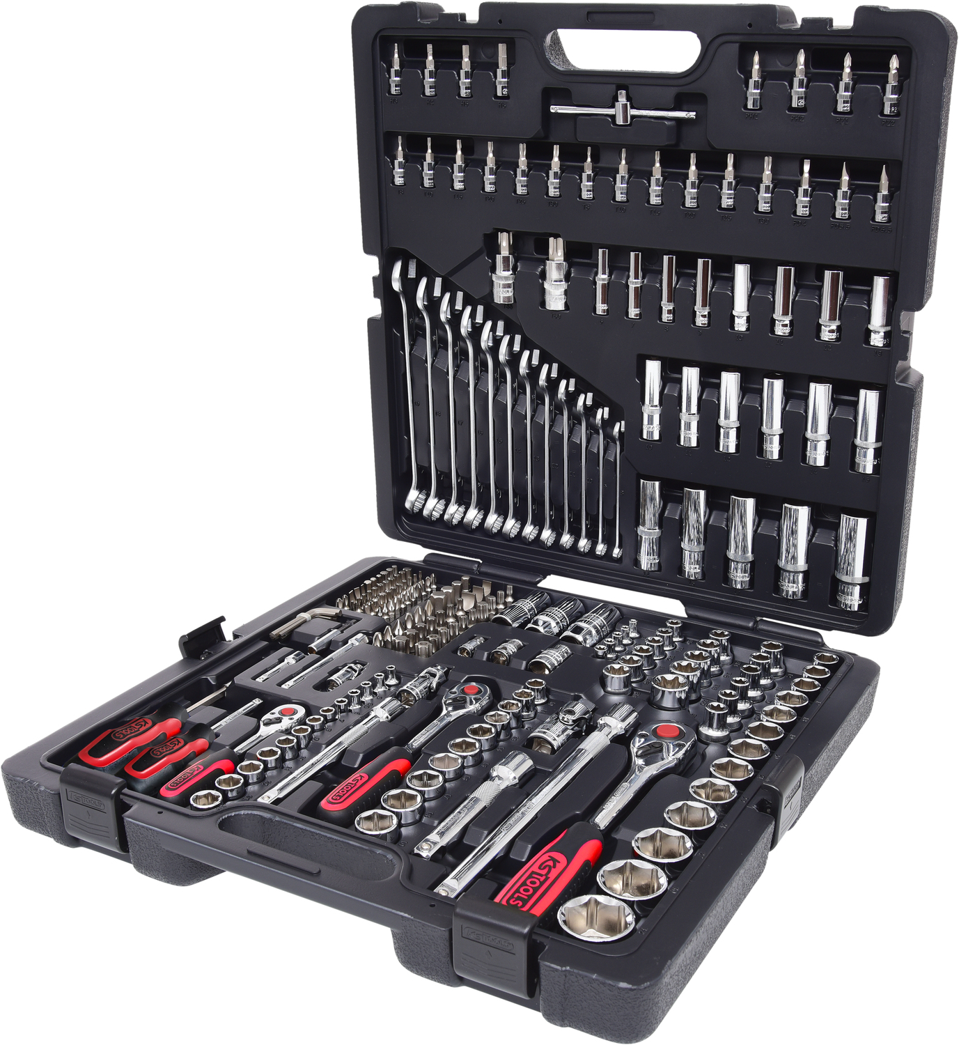 1/4"+3/8"+1/2" CHROMEplus Steckschlüssel-Satz, 216-tlg