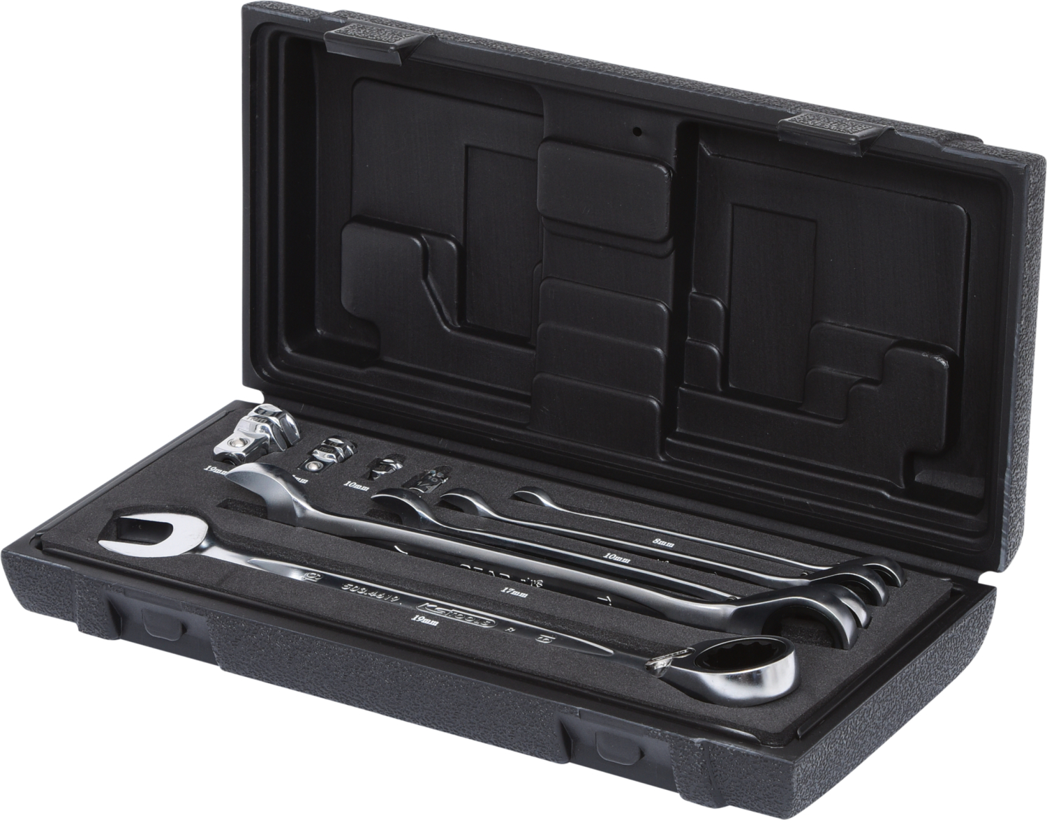 GEARplus Ratschenringmaulschlüssel-Satz, umschaltbar, 9-tlg