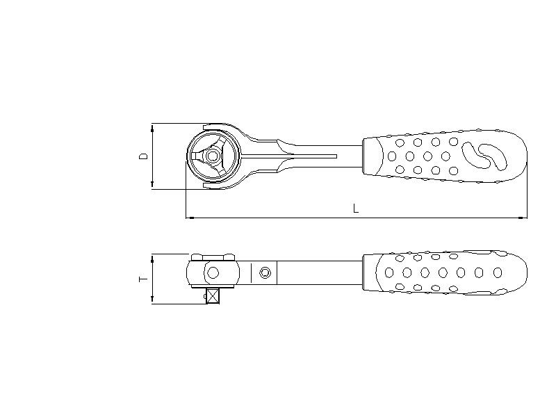 Werkzeug Sonic Flexible Ratsche 1/2" 72 Zähne 7110203