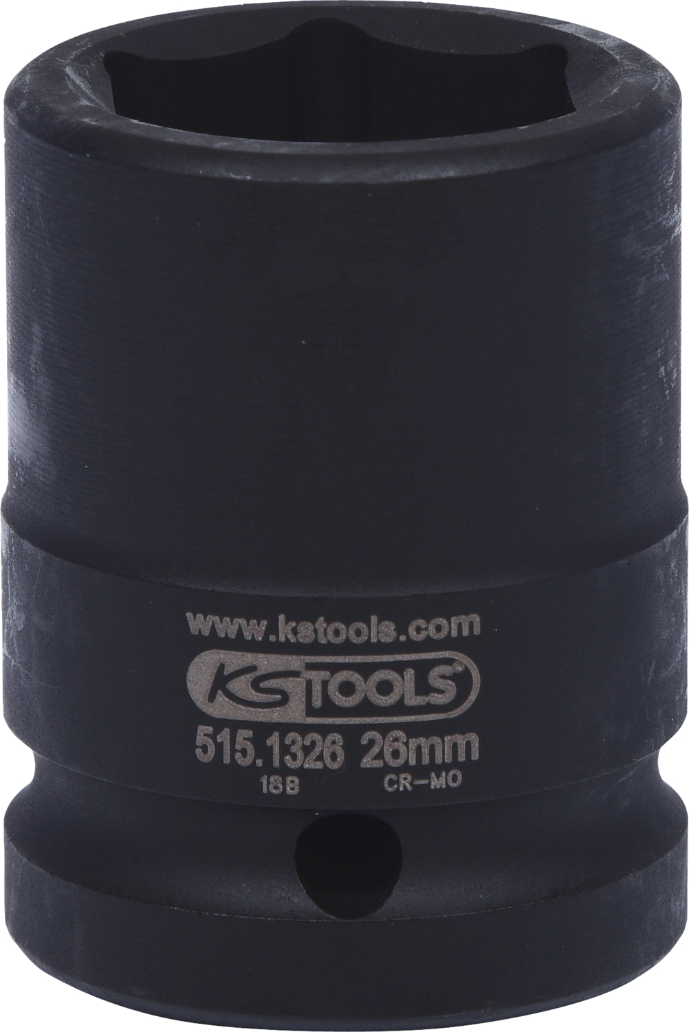 3/4" Sechskant-Kraft-Stecknuss, kurz, 26mm