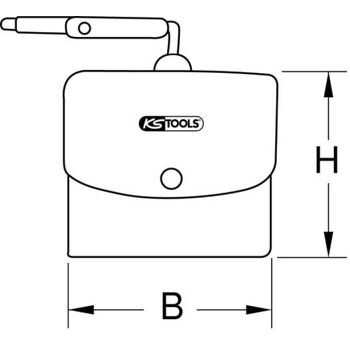 Schutztasche für Elektriker-Handschuhe, 200mm
