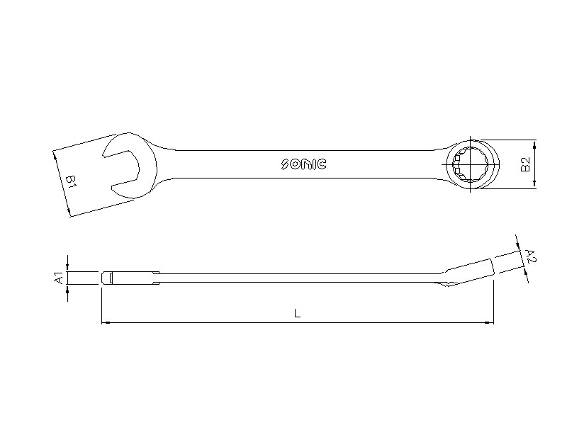 Werkzeug Sonic Ring-Gabelschlüssel extra lang 15mm 4150315
