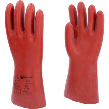 Elektriker-Schutzhandschuh mit mechanischem Schutz, Größe 12, Klasse 2, rot