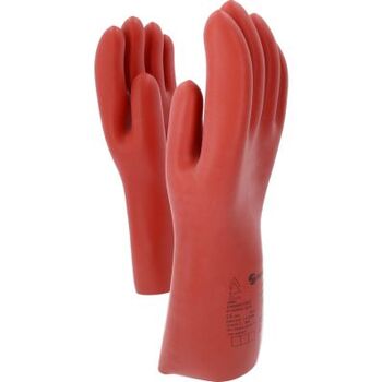 Elektriker-Schutzhandschuh mit mechanischen und thermischen Schutz, Größe 12, Klasse 2, rot