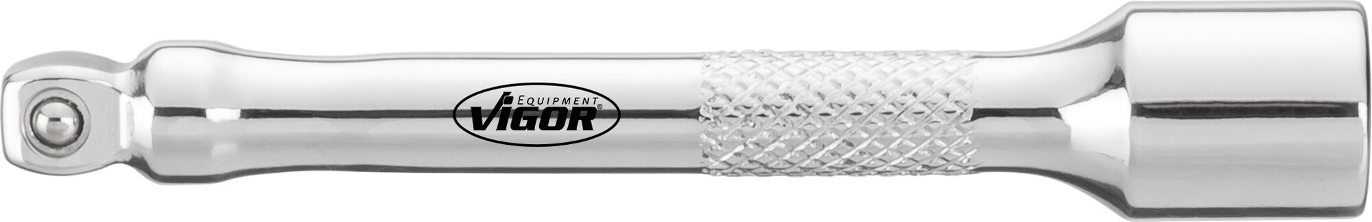 VIGOR Schwenkbare Verlängerung · V4312 · Vierkant hohl 6,3 mm (1/4 Zoll) · Vierkant massiv 6,3 mm (1/4 Zoll) · 75 mm