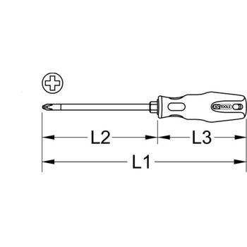 ERGOTORQUEplus Schraubendreher, PH1, 255mm