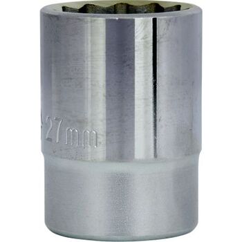 3/4" 12-kant-Stecknuss, kurz, 27 mm