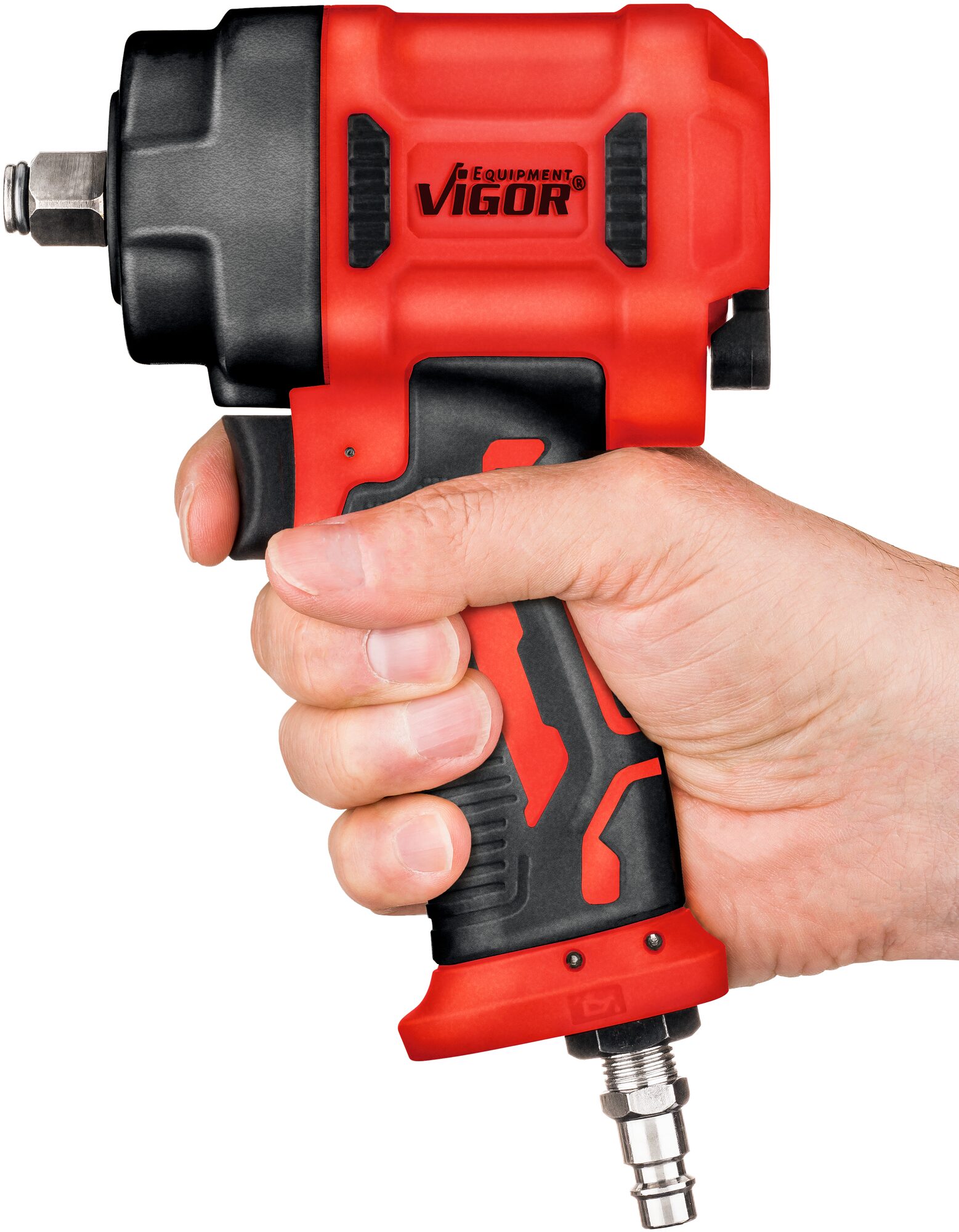 VIGOR Schlagschrauber · V5671N · Lösemoment maximal: 1200 Nm · Vierkant massiv 12,5 mm (1/2 Zoll) · Jumbo Hammer-Schlagwerk VIGOR Schlagschrauber · V5671N · Lösemoment maximal: 1200 Nm · Vierkant massiv 12,5 mm (1/2 Zoll) · Jumbo Hammer-Schlagwerk