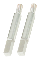 Vierkantadapter, 6mm, 2er Pack, verchromt