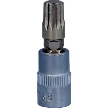 1/4" Bit-Stecknuss XZN, M8