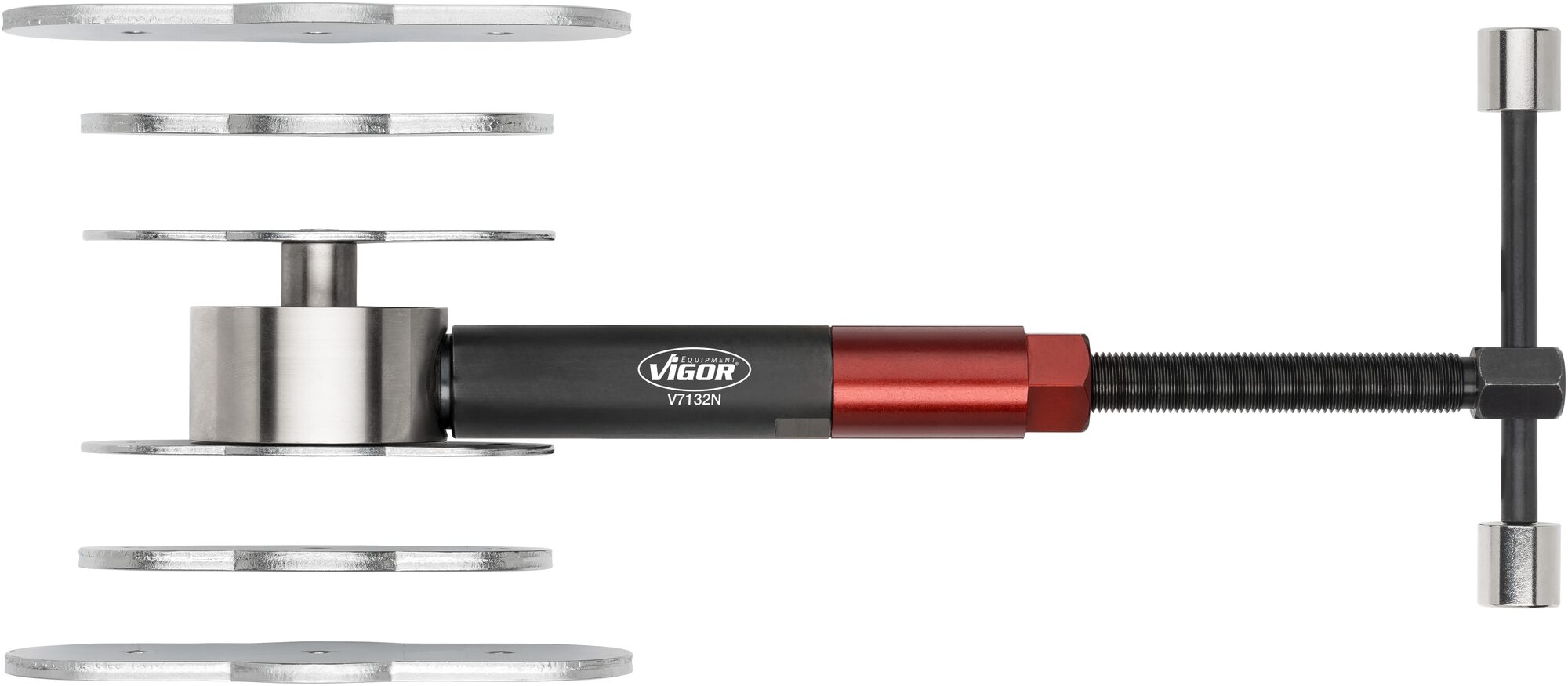 VIGOR Bremskolben-Rückstellwerkzeug Satz · hydraulisch · V7132N · Anzahl Werkzeuge: 8