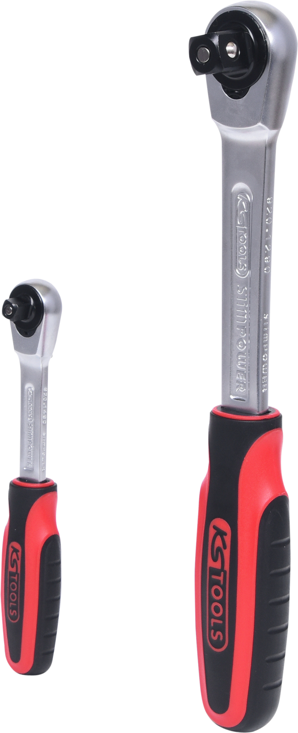 SlimPOWER Umschaltknarren-Satz, 2-tlg 1/4"+1/2"