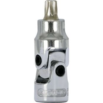 1/4" CHROMEplus Gelenk-Bit-Stecknuss Torx, T30