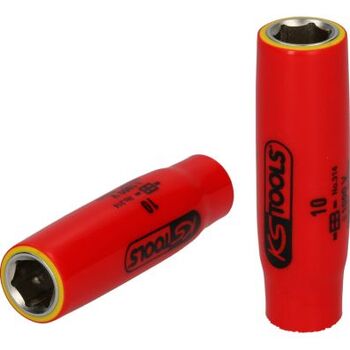 1/4" Stecknuss mit Schutzisolierung, 9mm, lang
