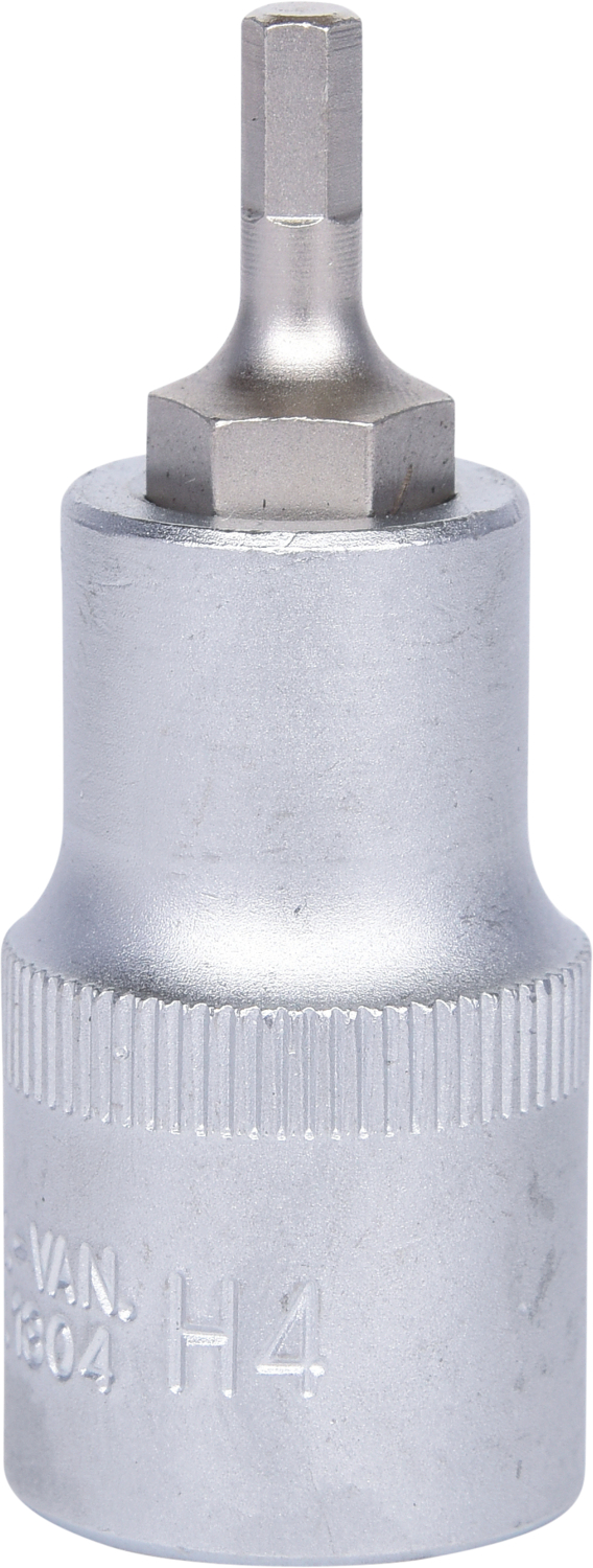 1/2" Bit-Stecknuss Innensechskant, kurz, 4mm