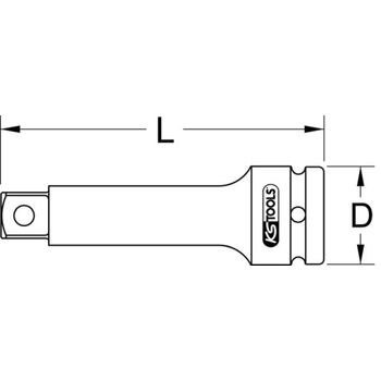 1" Kraft-Verlängerung, 250mm