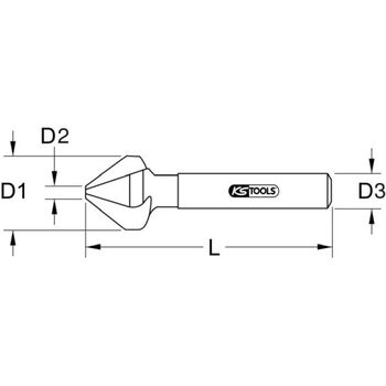 HSS Kegel- und Entgratsenker 75°, 10mm