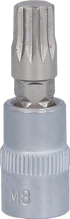 1/4" Bit-Stecknuss XZN, M8