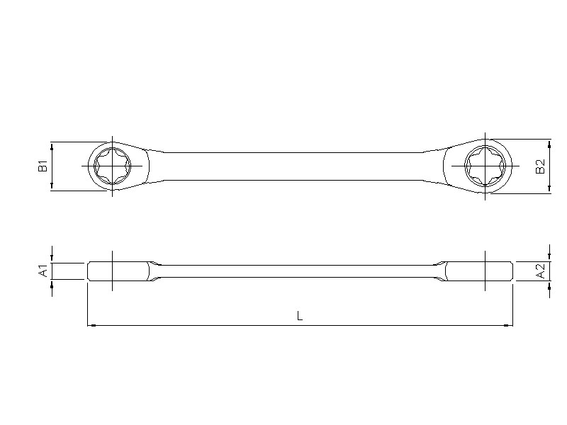 Werkzeug Sonic Doppelring-Ratschenschlüssel TX E20xE24 41762024