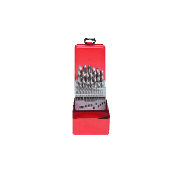 HSS-G Spiralbohrer-Satz, Stahlblechkassette, 25-tlg 1-13mm