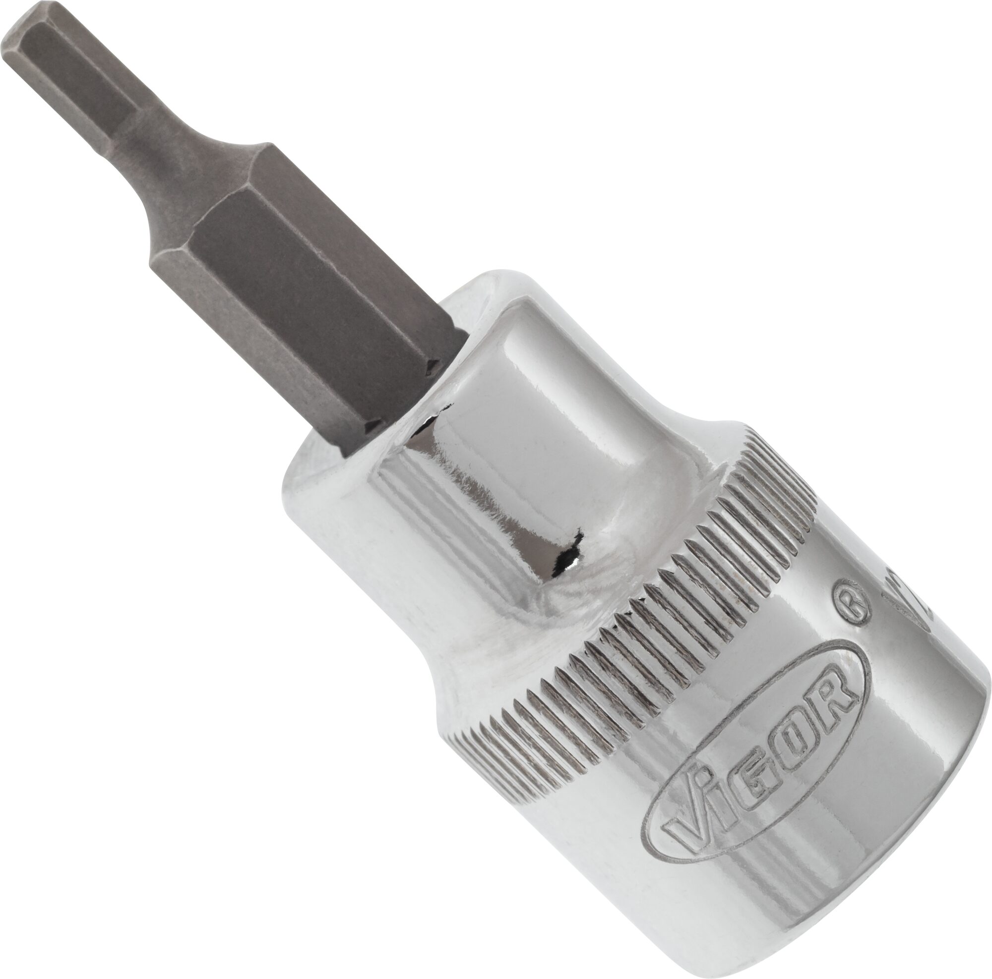 VIGOR Innensechskant Schraubendreher-Einsatz · V2285N · Vierkant hohl 10 mm (3/8 Zoll) · Innen Sechskant Profil · 3 mm