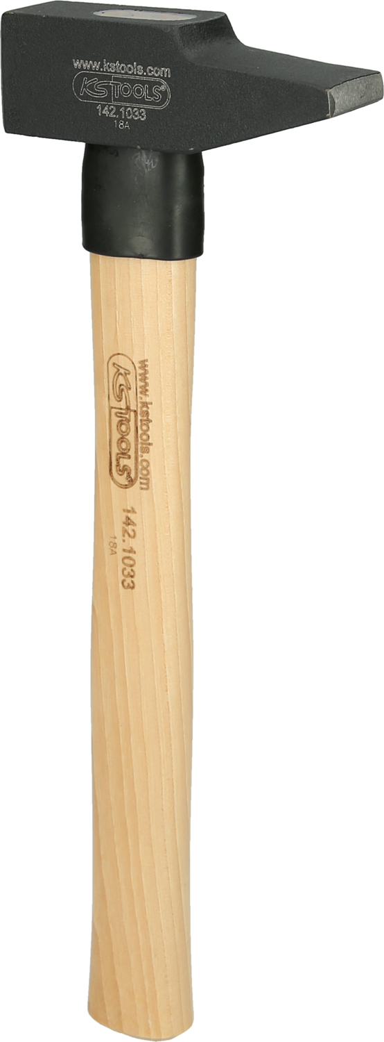 Schlosserhammer, Hickory-Stiel, französische Form, 500g