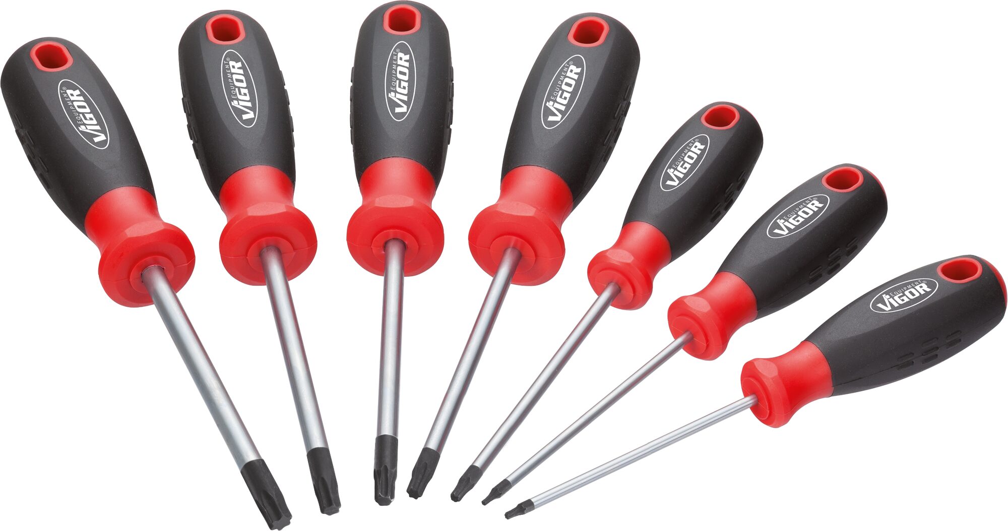 VIGOR T Schraubendreher Satz · V3366 · Innen TORX® Profil · T10 – T40 · Anzahl Werkzeuge: 7
