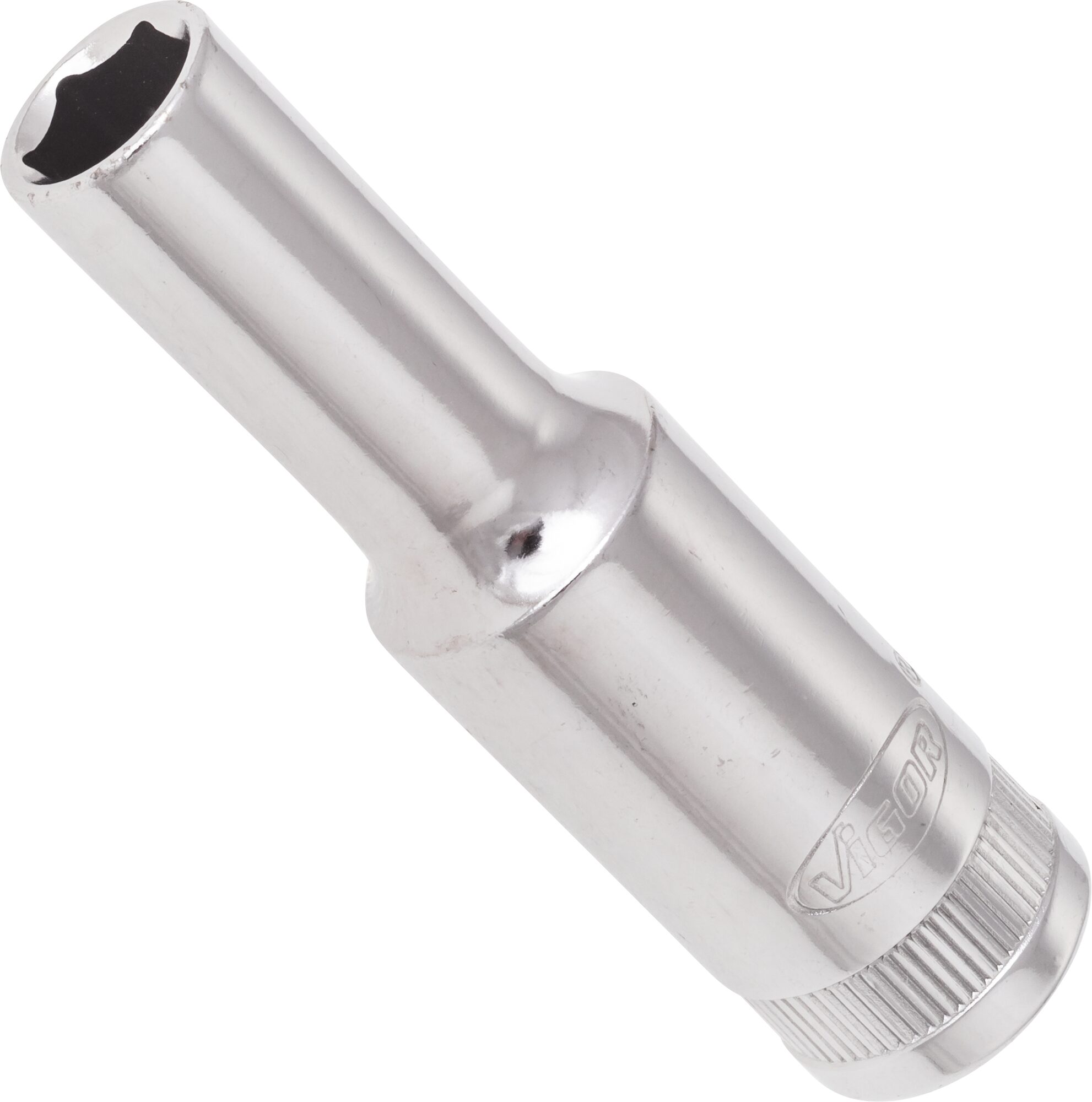 VIGOR Sechskant Steckschlüsseleinsatz · lang · V2016N · Vierkant hohl 10 mm (3/8 Zoll) · Außen Sechskant Profil · 8 mm