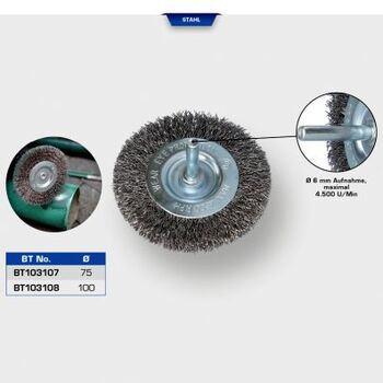 Bürstenscheibe, Bohrmaschine KS TOOLS  BT103108