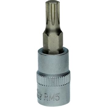 1/4" Bit-Stecknuss für RIBE®-Schrauben, M5, Länge 37 mm