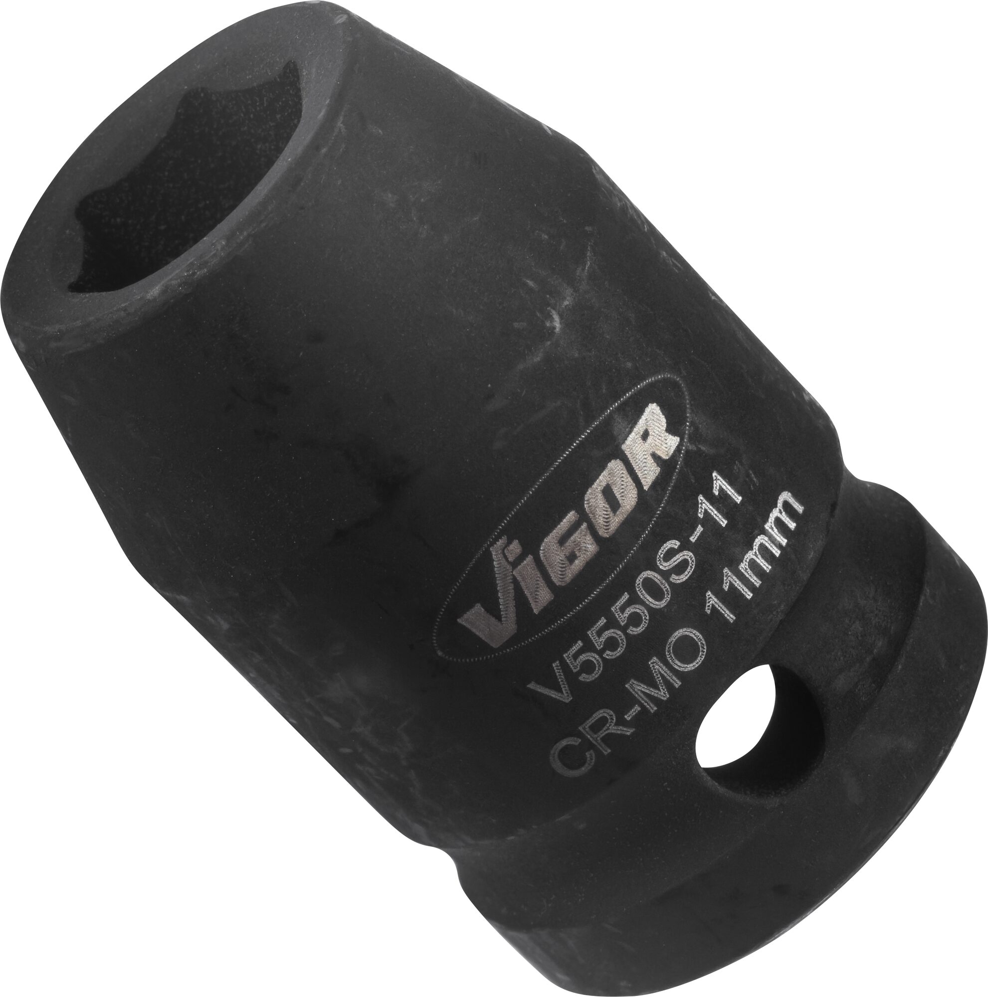 VIGOR Schlagschrauber Steckschlüsseleinsatz · kurz · V5550S-11 · Vierkant hohl 12,5 mm (1/2 Zoll) · Außen Sechskant Profil · 11 mm