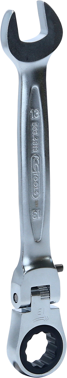 GEARplus Gelenk-Ratschenringmaulschlüssel feststellbar, 13mm