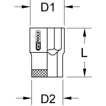 BRONZEplus Stecknuss 1/2" 6-kant 20 mm
