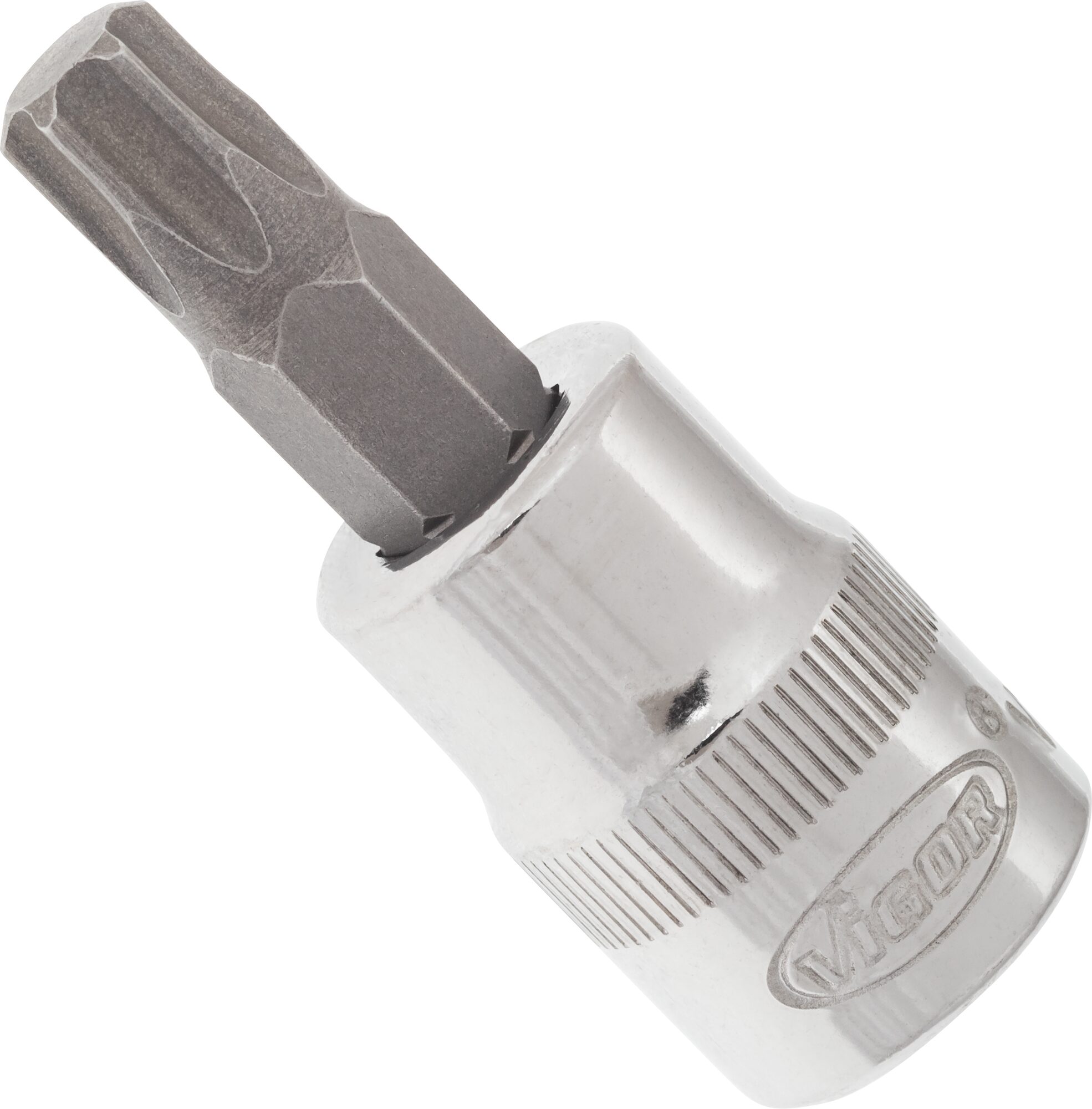 VIGOR T Schraubendreher-Einsatz · V2297N · Vierkant hohl 10 mm (3/8 Zoll) · Innen TORX® Profil · T45