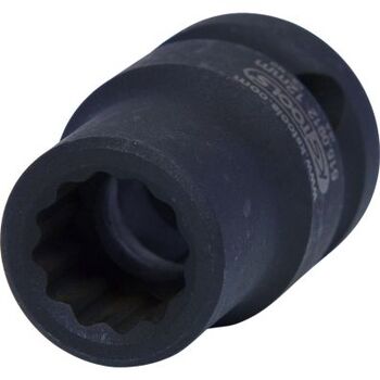 1/2" 12-kant-Kraft-Stecknuss, kurz, 12mm