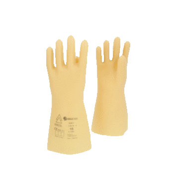 Elektriker-Schutzhandschuh mit Schutzisolierung, Größe 10, Klasse 1, weiß