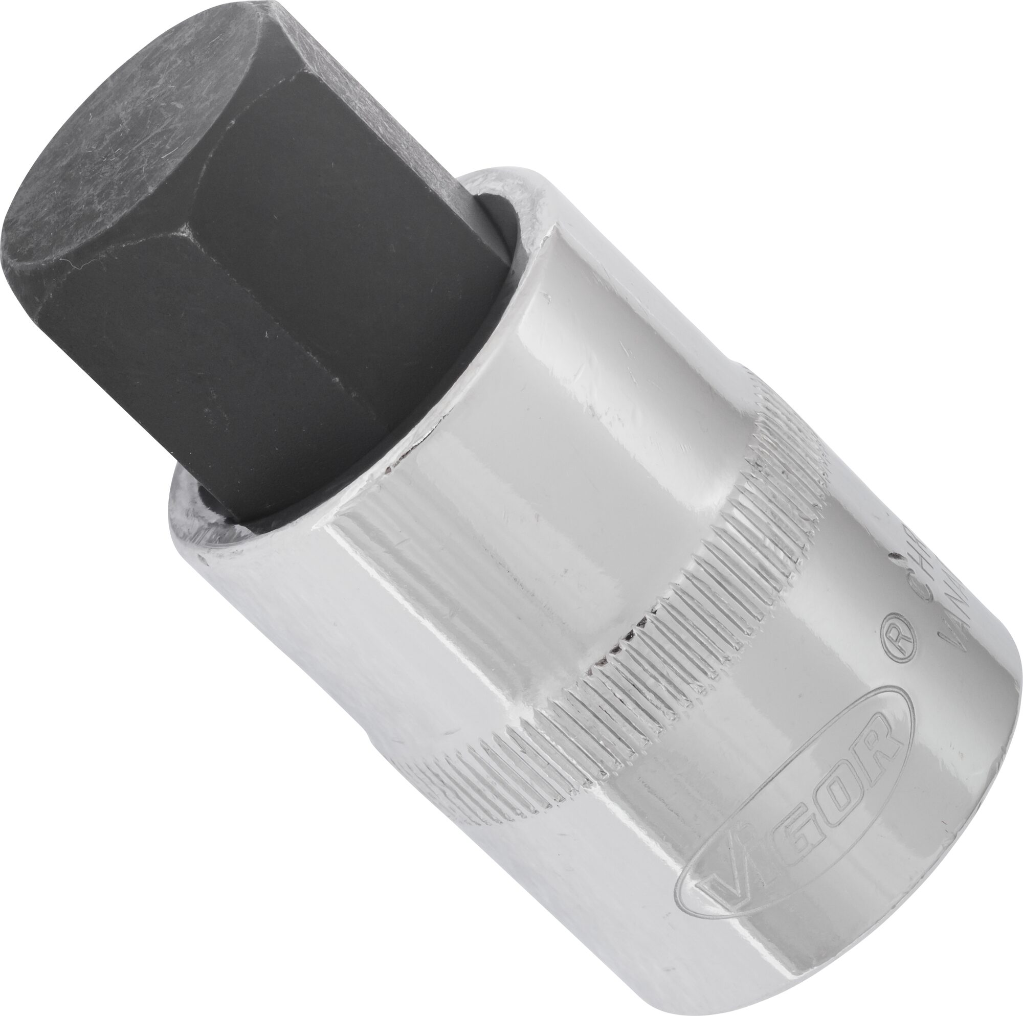 VIGOR Innensechskant Schraubendreher-Einsatz · V2070 · Vierkant hohl 12,5 mm (1/2 Zoll) · Innen Sechskant Profil · 19 mm