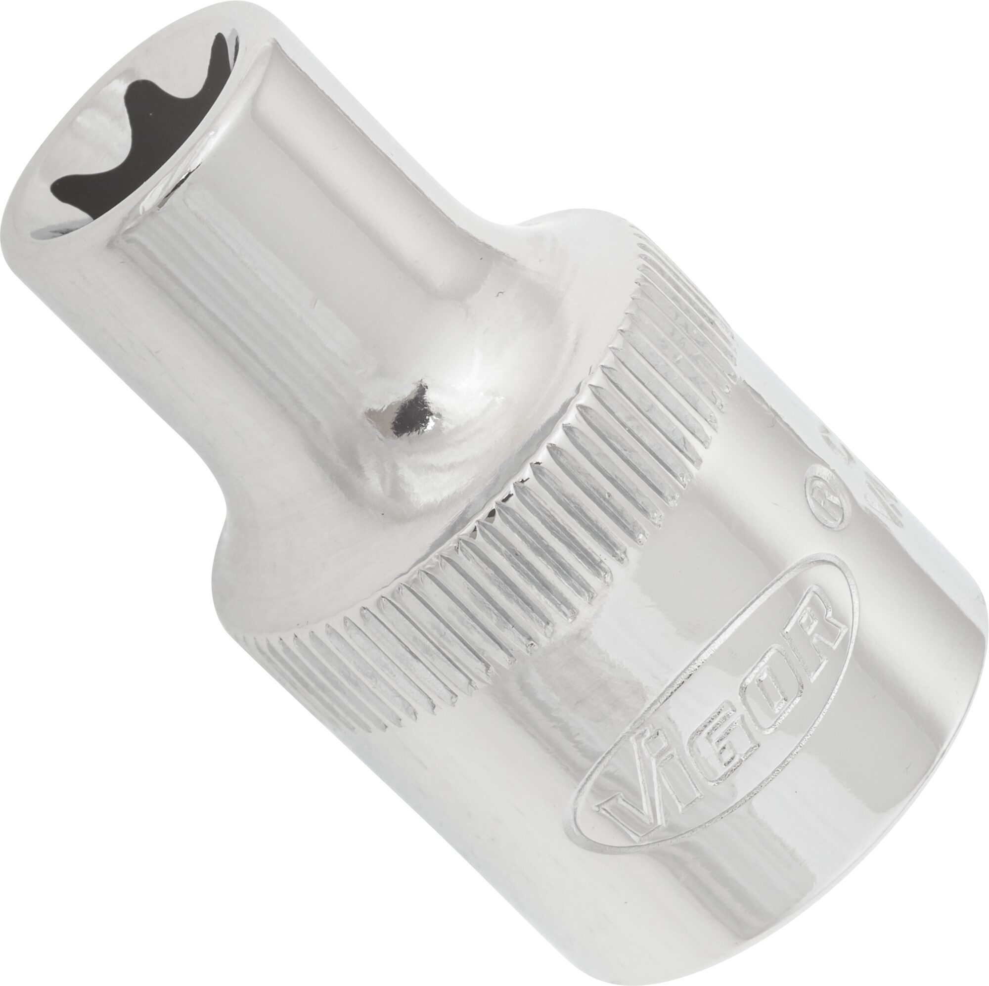 VIGOR T-Profil Steckschlüsseleinsatz · V2731 · Vierkant hohl 12,5 mm (1/2 Zoll) · Außen TORX® Profil · E11