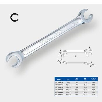 Doppel-Gabelschlüssel KS TOOLS  BT706018