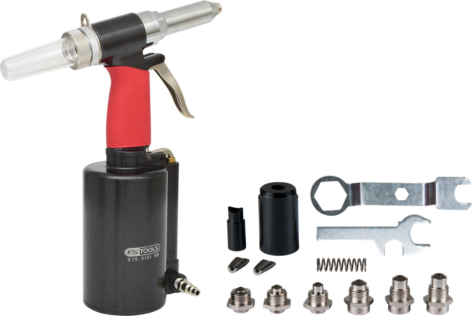Druckluft-Blindniet-Pistole, 2,4-3,2-4-4,8-5,6-6,4mm