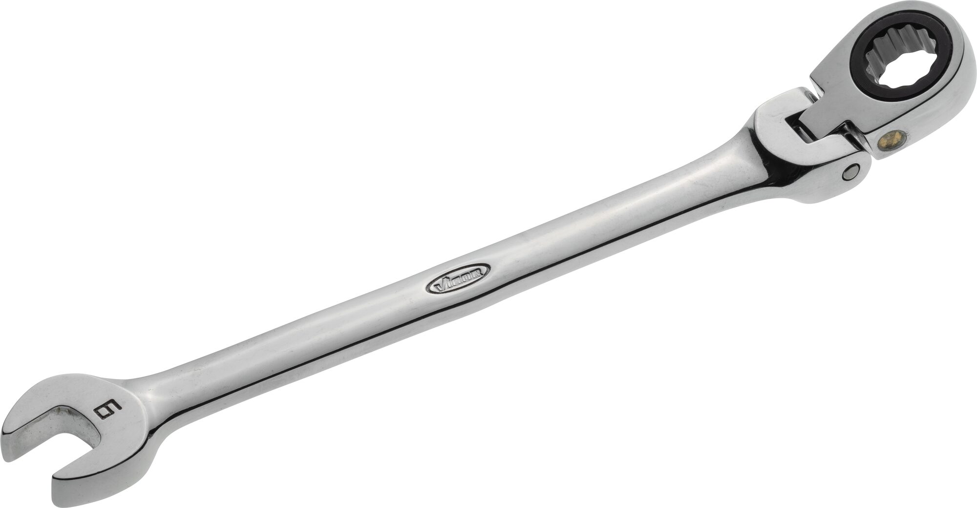 VIGOR Gelenk Ratschen-Ring-Maulschlüssel · V2805 · Außen Sechskant Profil, Außen Doppel-Sechskant Profil · 9 mm