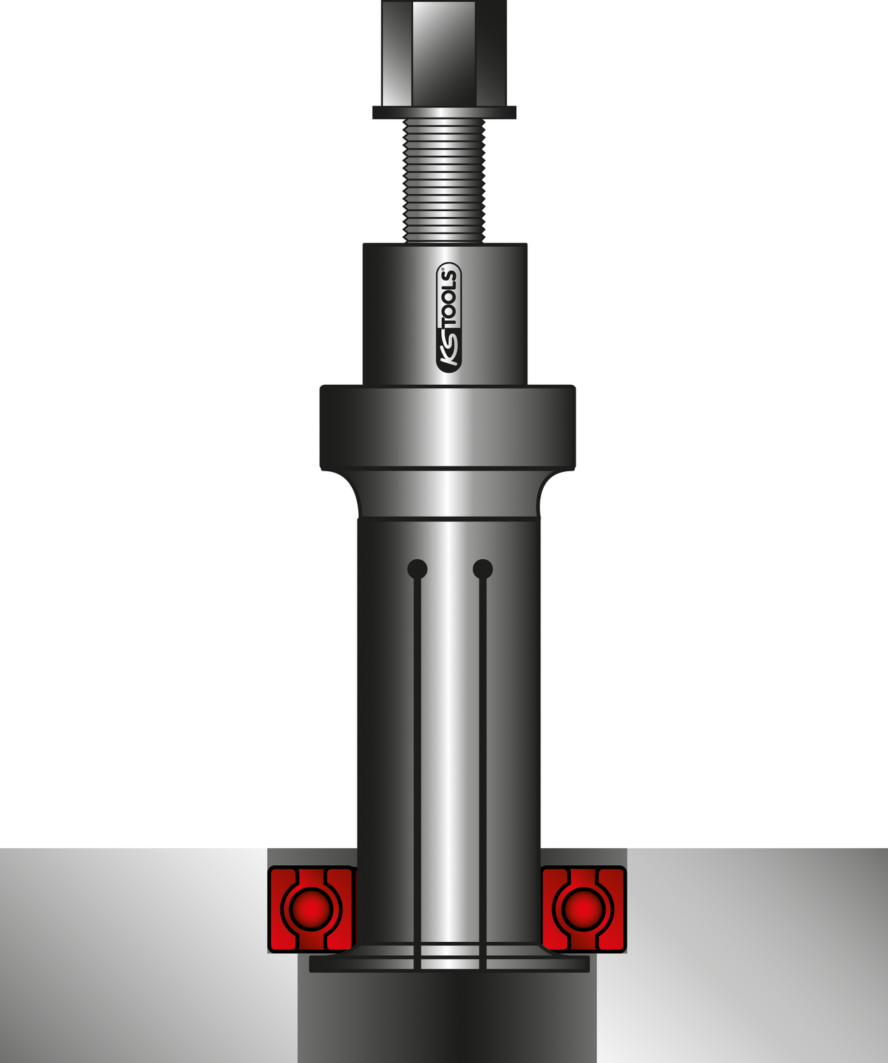 Präzisions-Innenlager-Auszieher-Satz Ø 10 - 30 mm, 11-tlg