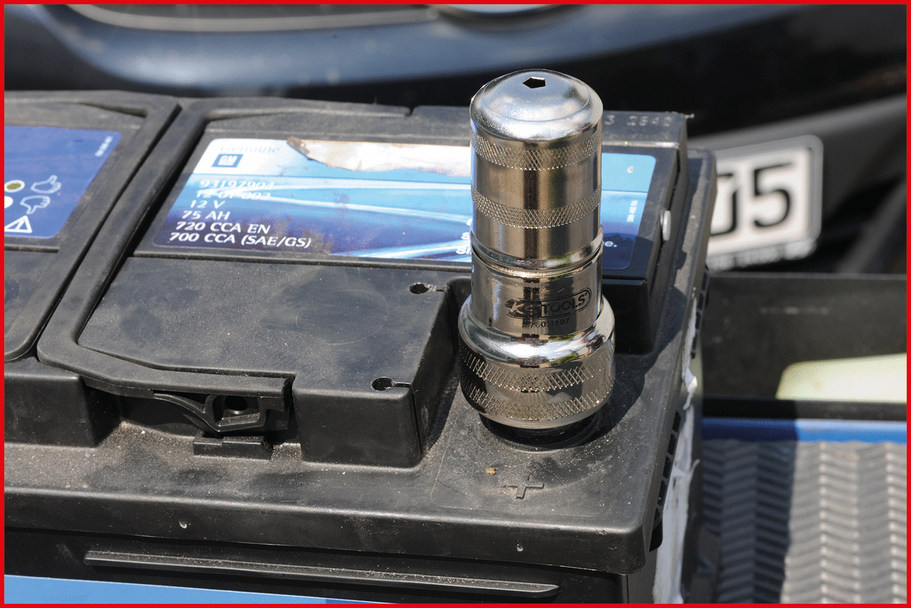 Batteriepol- und Klemmen-Reinigungsbürste, 120mm
