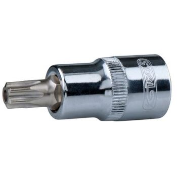 1/2" CHROMEplus Bit-Stecknuss Torx mit Stirnlochbohrung,TB27