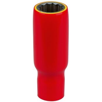 3/8" Stecknuss mit Schutzisolierung, lang, 18 mm